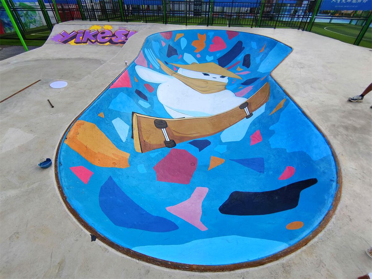 六盘水滑板场涂鸦彩绘